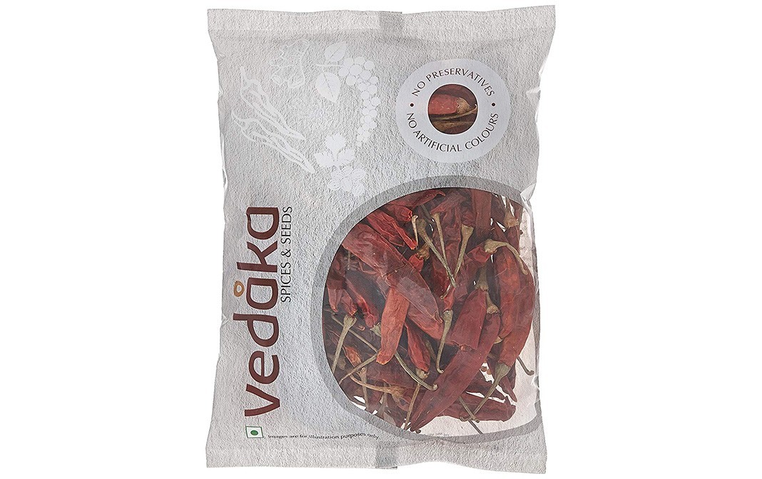 Vedaka Red Chilli (Lal Mirch)    Pack  100 grams